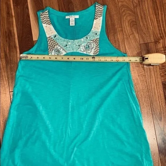 Style & Co Embellished Tank - Picture 3 of 7
